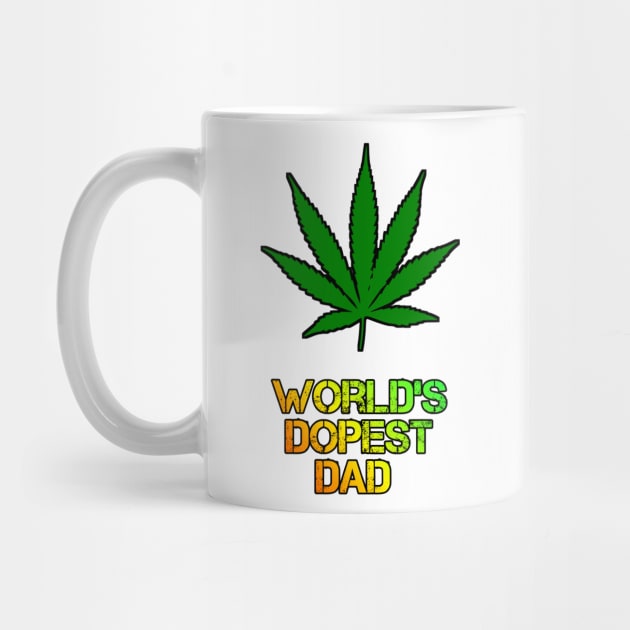 WORLD'S DOPEST DAD (black) Design by MN-STORE